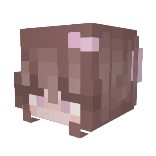 sandrine005 Minecraft avatar head, 3D render