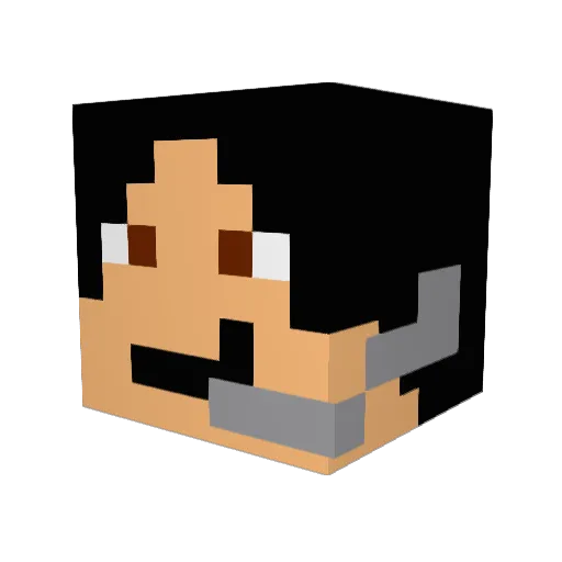 sandro1402 Minecraft avatar head, 3D render