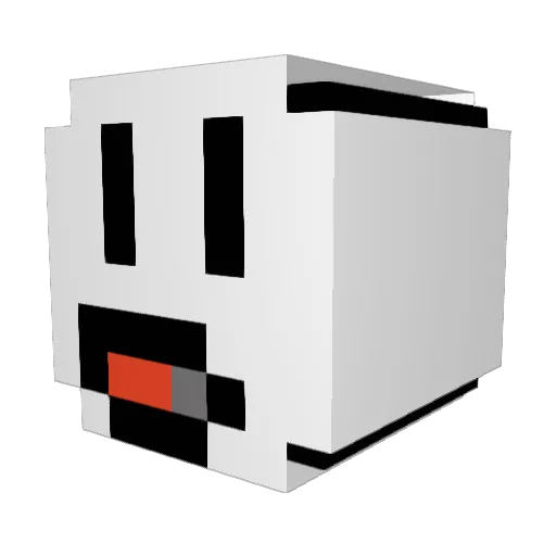 sandrokvali Minecraft avatar head, 3D render