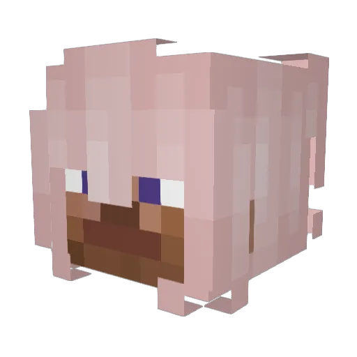 sandslushy Minecraft avatar head, 3D render