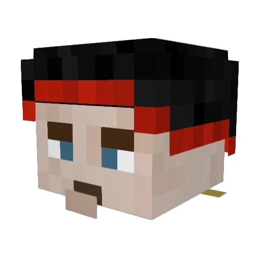 sandwichmaker15 Minecraft avatar head, 3D render