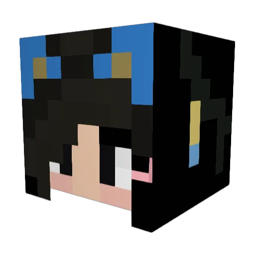 sandy811203 Minecraft avatar head, 3D render