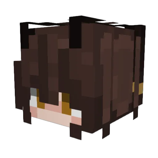 sandycheesee Minecraft avatar head, 3D render