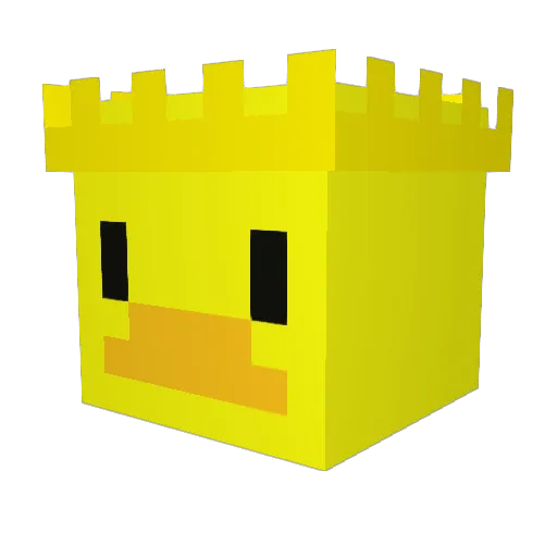 sandydan Minecraft avatar head, 3D render