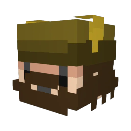 sandyg66 Minecraft avatar head, 3D render