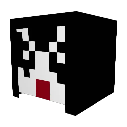 sandykofax Minecraft avatar head, 3D render