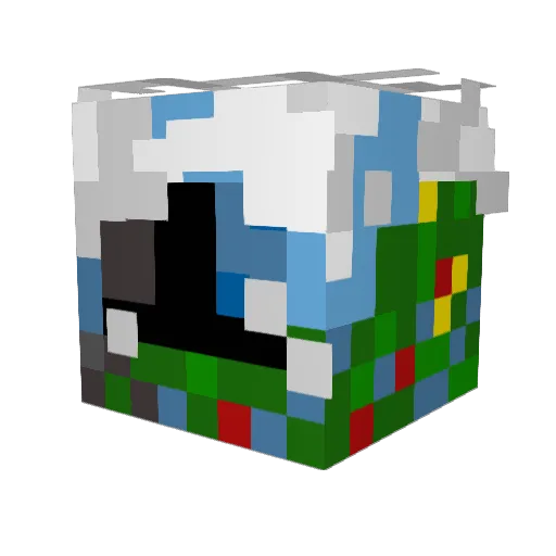 sane1r Minecraft avatar head, 3D render
