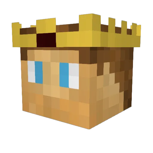 sanegaming Minecraft avatar head, 3D render