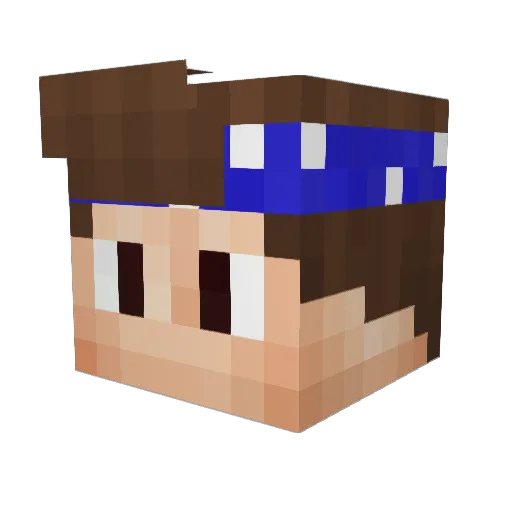 sanel007 Minecraft avatar head, 3D render