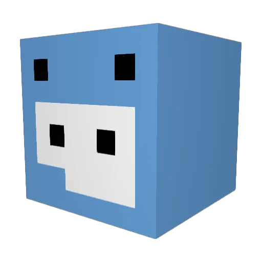 sang2_korea Minecraft avatar head, 3D render