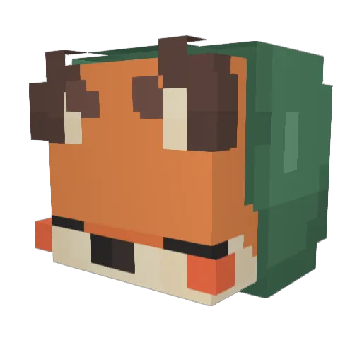 sang_hoon Minecraft avatar head, 3D render