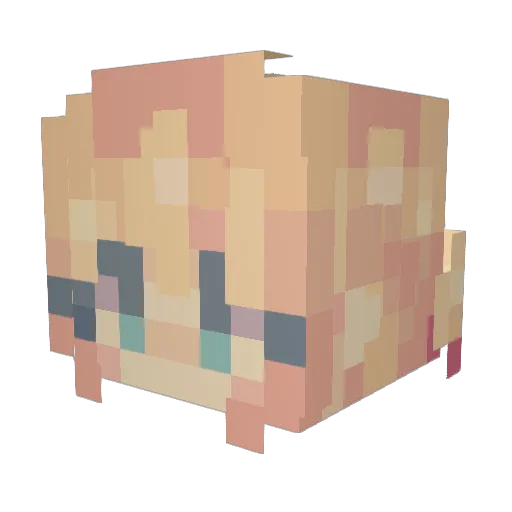 sanggeun1602 Minecraft avatar head, 3D render