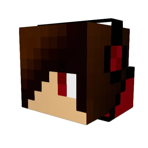 sangi_san Minecraft avatar head, 3D render