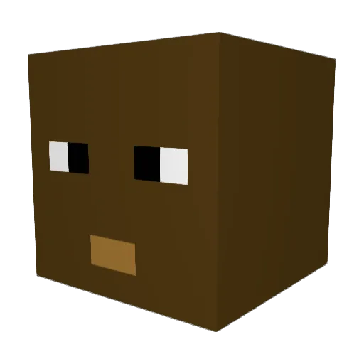 sangmin0526 Minecraft avatar head, 3D render