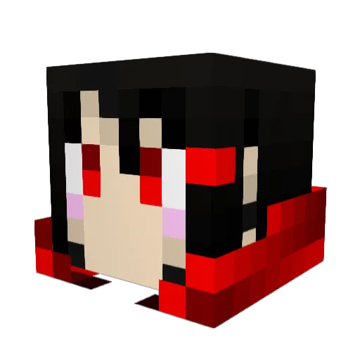sango_0305 Minecraft avatar head, 3D render