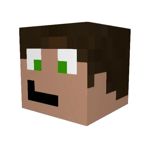 sangododo Minecraft avatar head, 3D render
