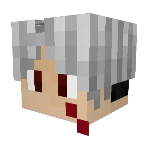 sangonzzz Minecraft avatar head, 3D render