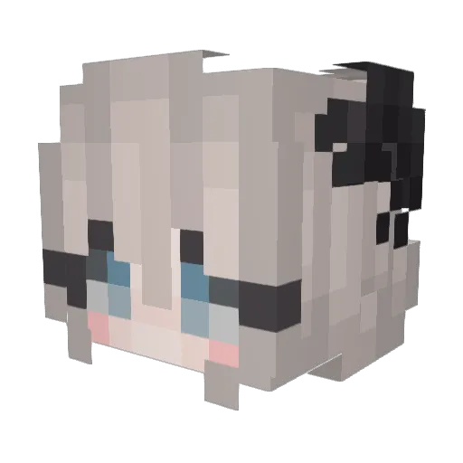 sangputeri Minecraft avatar head, 3D render