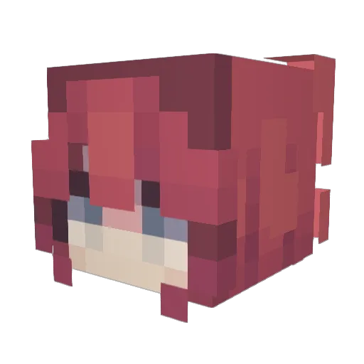 sangwigi Minecraft avatar head, 3D render