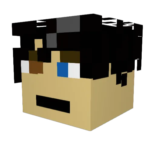 saniMYT Minecraft avatar head, 3D render