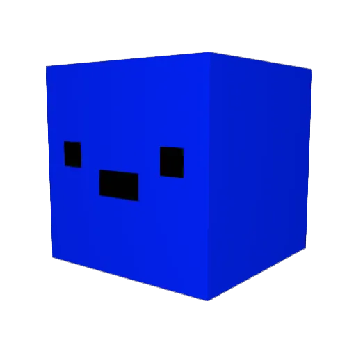 sanic240 Minecraft avatar head, 3D render