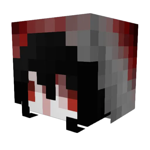 sanism Minecraft avatar head, 3D render