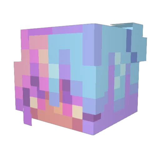 sanjieberrie Minecraft avatar head, 3D render
