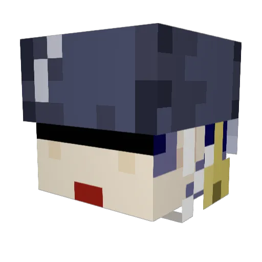 sanmi333 Minecraft avatar head, 3D render