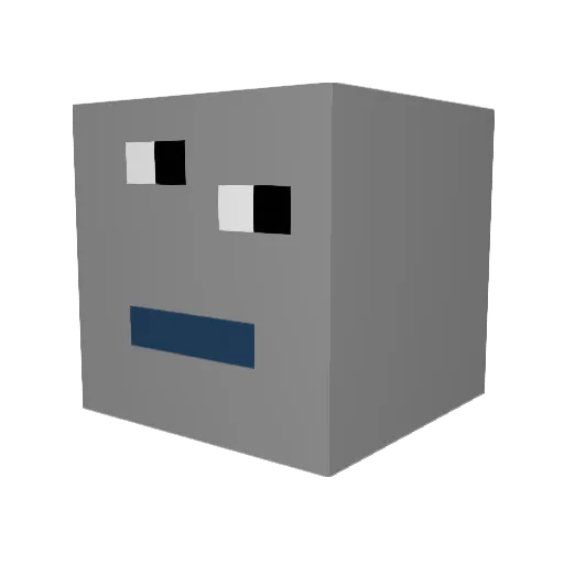 sannakzi Minecraft avatar head, 3D render
