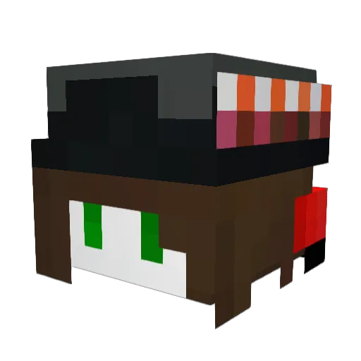 sannkc Minecraft avatar head, 3D render