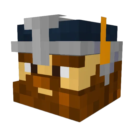 sanooja Minecraft avatar head, 3D render