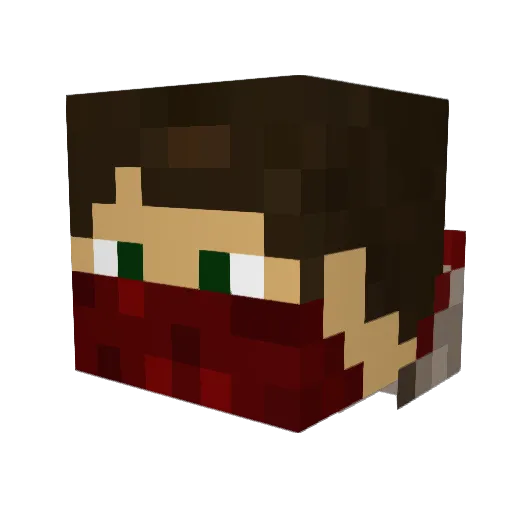 sanosake1 Minecraft avatar head, 3D render