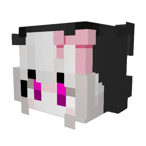 sanqianye Minecraft avatar head, 3D render