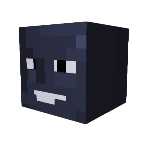 sans566 Minecraft avatar head, 3D render