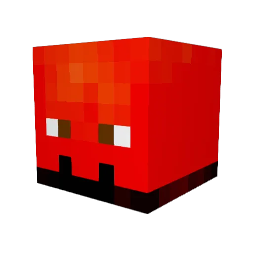 sans5 Minecraft avatar head, 3D render