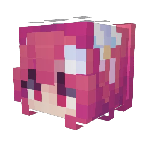 sanslinx Minecraft avatar head, 3D render