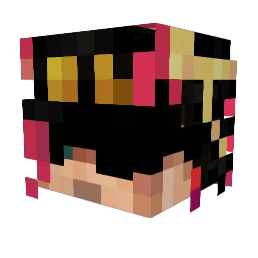 sanspoint Minecraft avatar head, 3D render