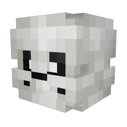 sansunder Minecraft avatar head, 3D render