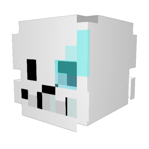 sansus69 Minecraft avatar head, 3D render