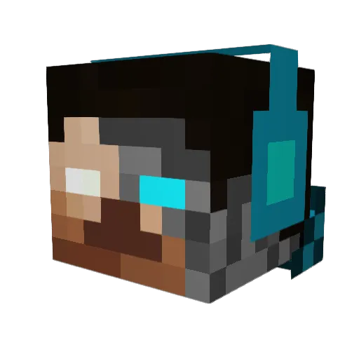 sant12004 Minecraft avatar head, 3D render