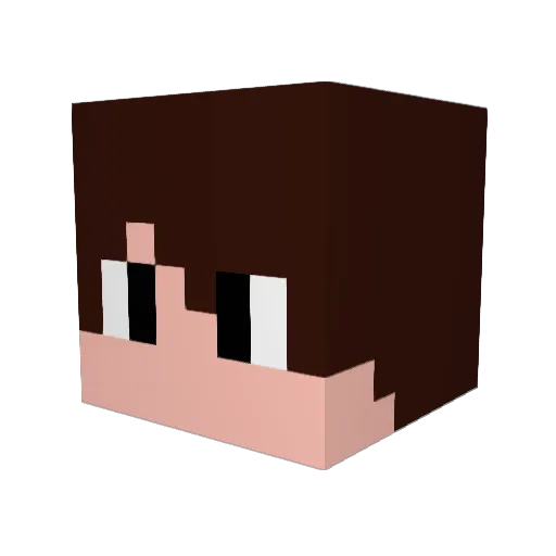 santME Minecraft avatar head, 3D render