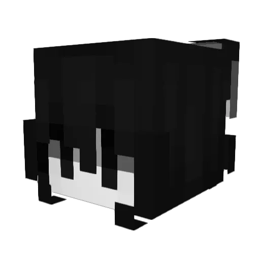 santa000 Minecraft avatar head, 3D render