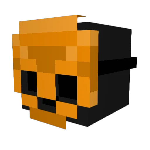 santa7 Minecraft avatar head, 3D render
