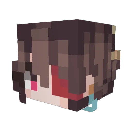 santer200 Minecraft avatar head, 3D render