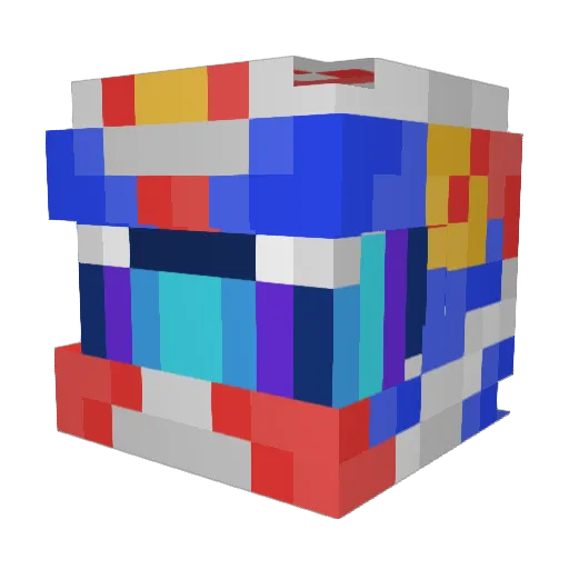 santi008 Minecraft avatar head, 3D render