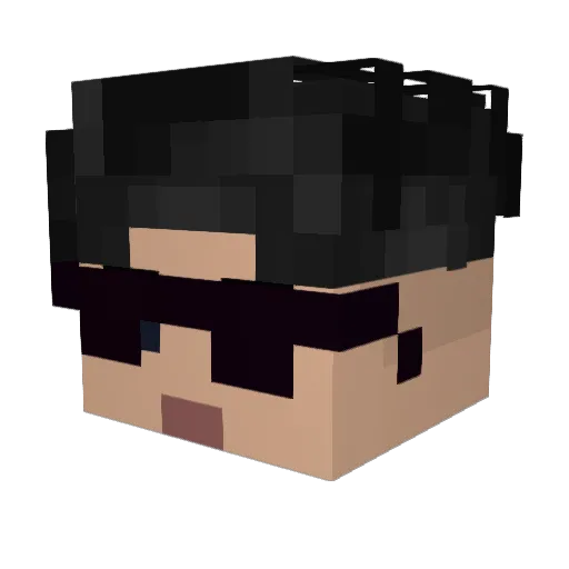 santi1214 Minecraft avatar head, 3D render