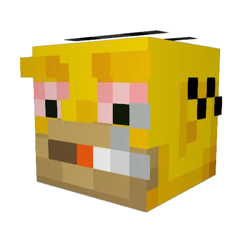 santiago5554 Minecraft avatar head, 3D render