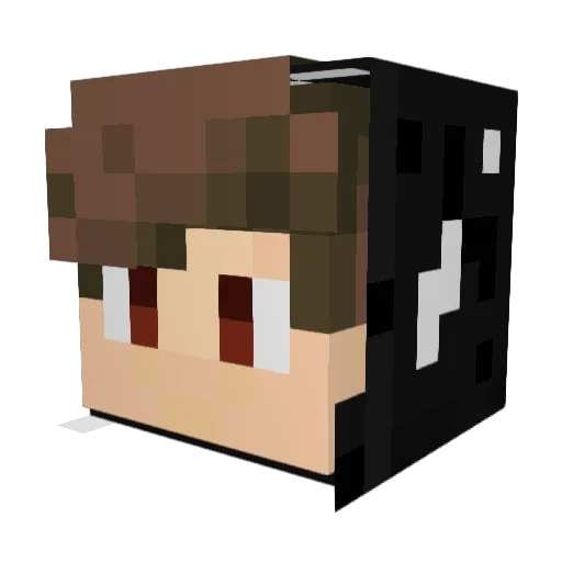 santiagosilpar Minecraft avatar head, 3D render