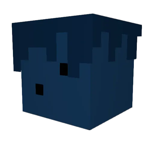 santilv7 Minecraft avatar head, 3D render