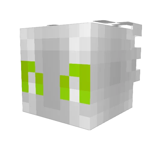 santiru Minecraft avatar head, 3D render